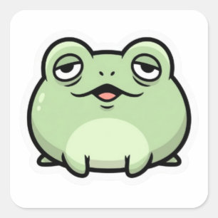 Cute Frog Meme Sticker   Funny Aesthetic Frog   