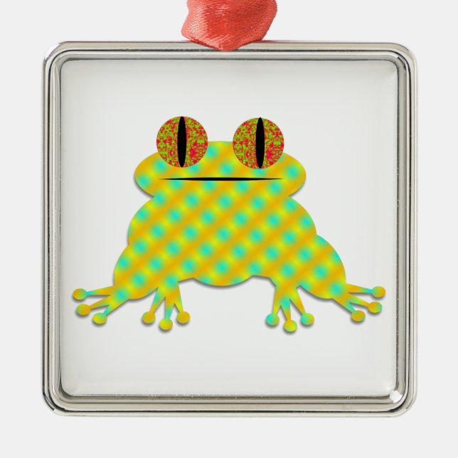 Cute Frog Metal Tree Decoration (Front)