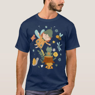 Cute Frog Mushroom Fairy Fairycore Aesthetic Cotta T-Shirt