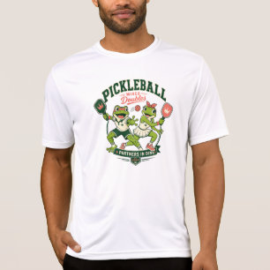 Cute Frog Partners in Dink Funny Sports Design T-Shirt