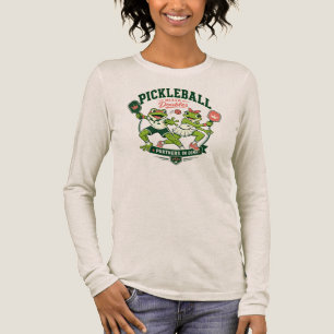 Cute Frog Partners in Dink Funny Sports Design Tri-Blend Shirt