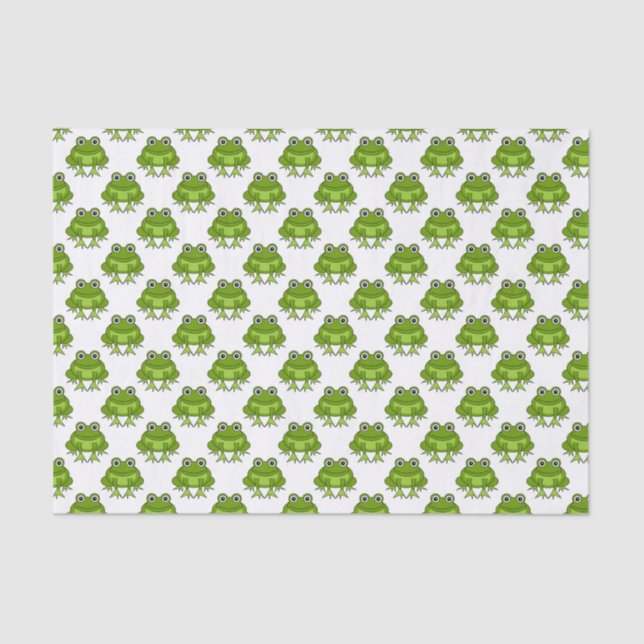 Cute Frog Pattern Tissue Paper (Front)