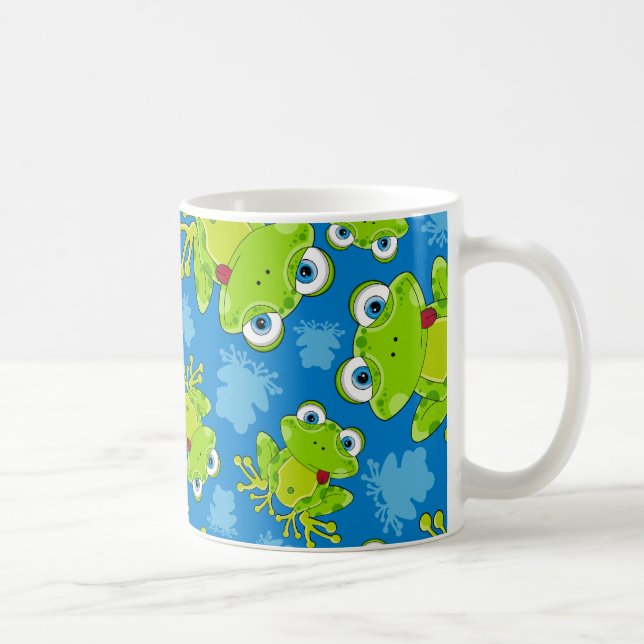 Cute Frog Patterned Coffee Mug (Right)