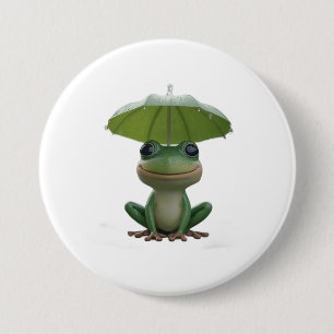 Cute Frog Pin for Kids – Funny Frog Button Badge