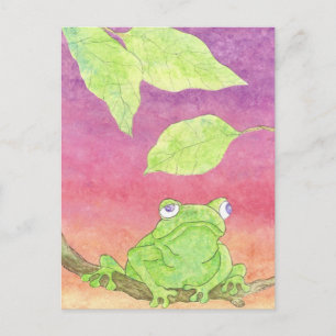 cute frog postcard