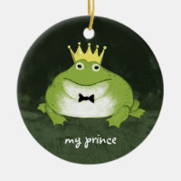 Cute Frog Prince with Custom Text Charming Groom