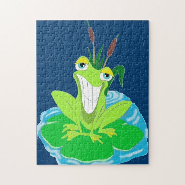 Cute Frog Puzzle (Vertical)