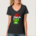 Cute Frog Santa Hat Pet Toad   Christmas Men Women T-Shirt<br><div class="desc">Cute Frog Santa Hat Pet Toad   Christmas Men Women Kids</div>