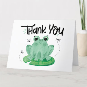 Cute Frog Thank You Card