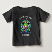 Cute Frog Themed Boy's Birthday Boy Personalised
