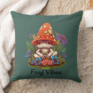 Cute  Frog Throw Pillow