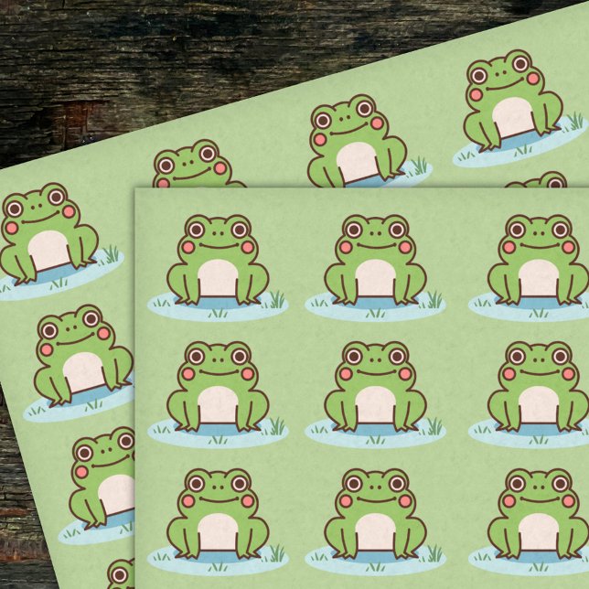 Cute Frog  Tissue Paper (Cute Frog Tissue Paper)
