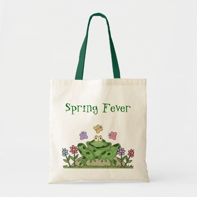 Cute Frog tote bag (Front)