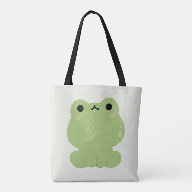 Cute Frog Tote Bag (Back)