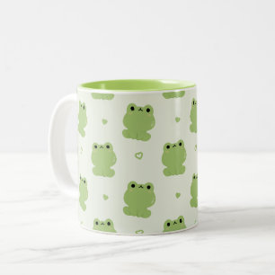 Cute Frog Two-Tone Coffee Mug