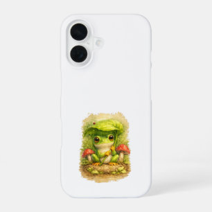 Cute Frog Umbrella iPhone Case Kawaii Art