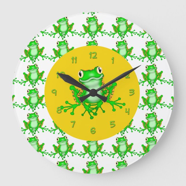 Cute Frog Wall Clocks (Front)