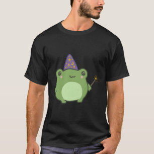 Cute Frog Wizard Hat - Cottagecore Aesthetic T-Shirt