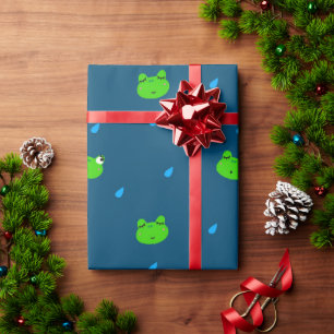 Cute Frog Wrapping Paper 