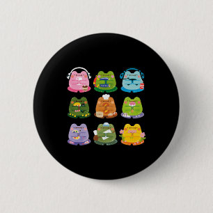 Cute Frogs 6 Cm Round Badge