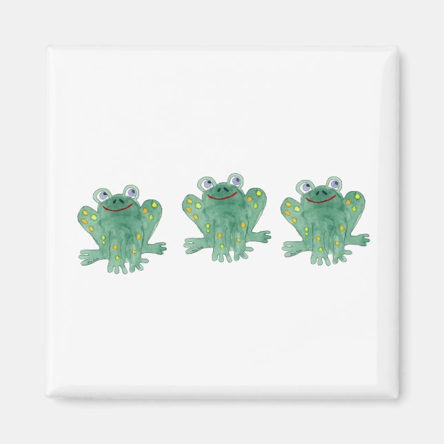 Cute Frogs Magnet (Front)