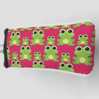 Cute frogs pattern golf head cover