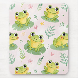 Cute frogs Pattern Mouse Pad