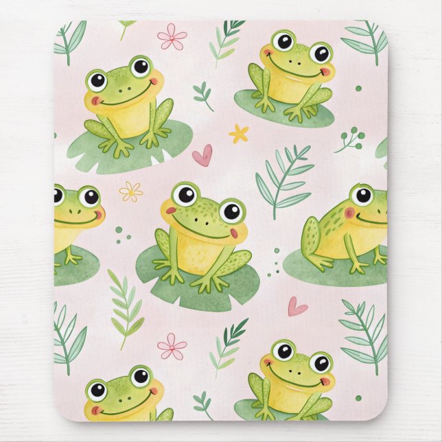 Cute frogs Pattern Mouse Pad (Front)