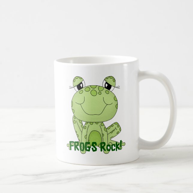 Cute Frogs Rock Love Frog Products Coffee Mug (Right)
