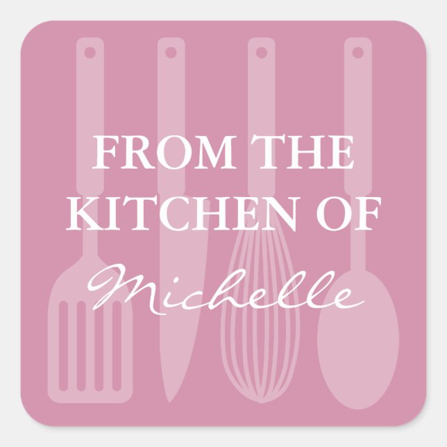 Cute From the kitchen of cooking utensils stickers (Front)