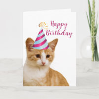 Cute From Your Pet Cat Happy Birthday Greeting 