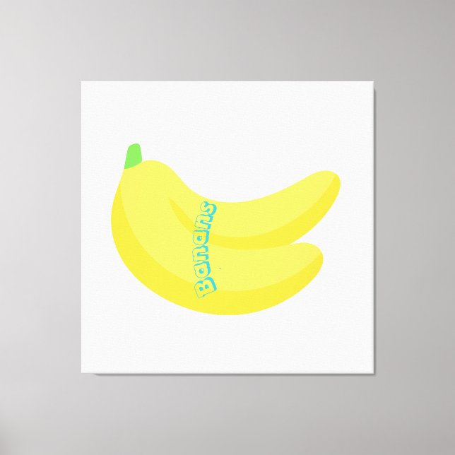 Cute Fruit Art / Tropical Food Aesthetic Canvas Print (Front)