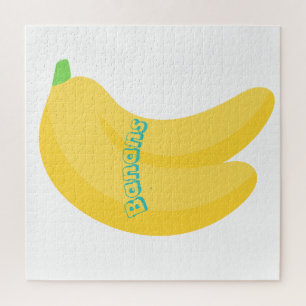 Cute Fruit Art / Tropical Food Aesthetic Jigsaw Puzzle