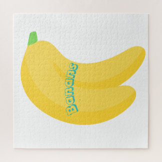 Cute Fruit Art / Tropical Food Aesthetic Jigsaw Puzzle