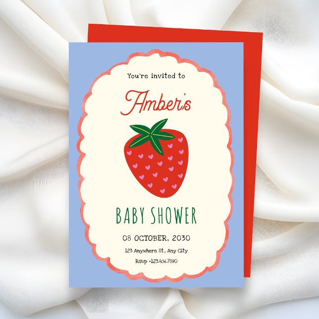 Cute fruit baby shower invitation (Creator Uploaded)