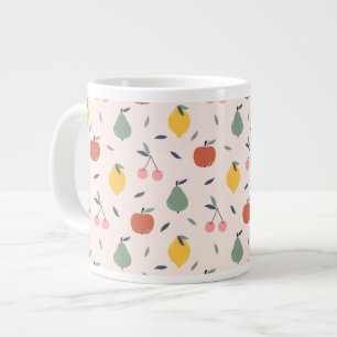 Cute Fruit Pattern Large Coffee Mug