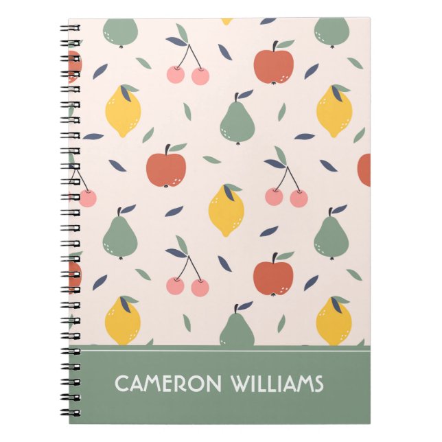 Cute Fruit Pattern Notebook (Front)