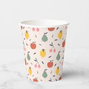 Cute Fruit Pattern Paper Cups
