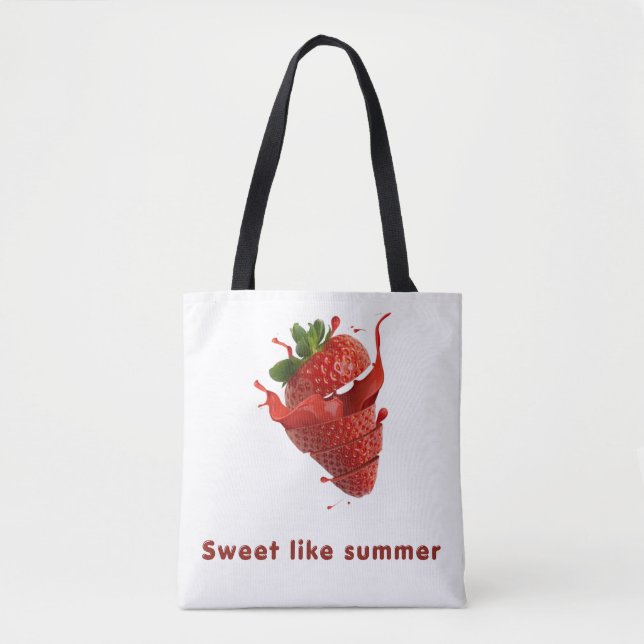 Cute Fruit Pattern Tote Bag (Front)