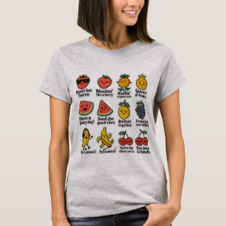 Cute Fruit Stickers Bundle – Funny Summer T-Shirt
