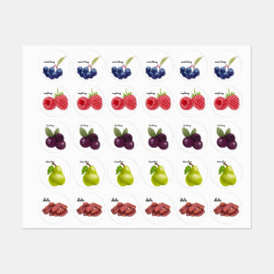 Cute Fruit Stickers Fun Designs School Labels