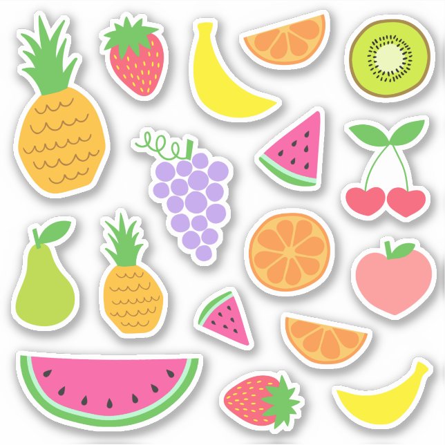 Cute Fruit Stickers - TWOtti Frutti Birthday (Front)