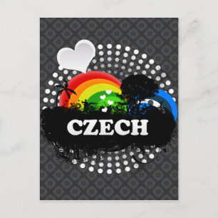 Cute Fruity Czech Postcard