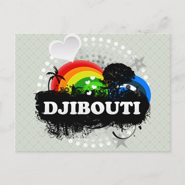 Cute Fruity Djibouti Postcard (Front)