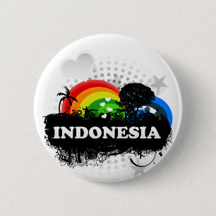 Cute Fruity Indonesia 6 Cm Round Badge