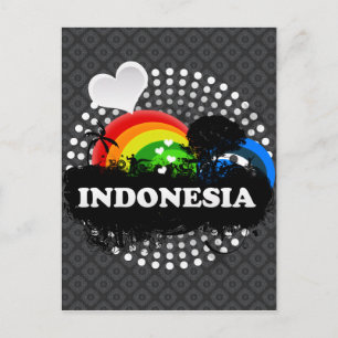 Cute Fruity Indonesia Postcard