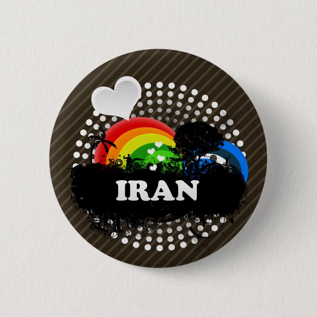 Cute Fruity Iran 6 Cm Round Badge (Front)