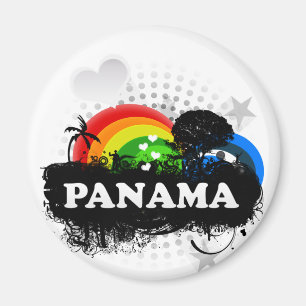 Cute Fruity Panama Magnet