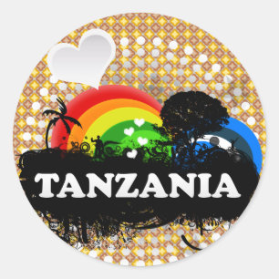 Cute Fruity Tanzania Classic Round Sticker