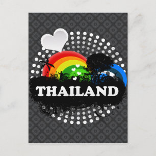 Cute Fruity Thailand Postcard